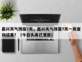 嘉兴天气预报7天，嘉兴天气预报7天一周查询结果？（今日头条已更新）